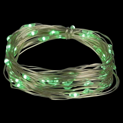 Northlight 50-Count Micro Fairy Christmas Lights - 16ft - Green LED - Copper Wire 2 Northlight 50-Count Micro Fairy Christmas Lights - 16ft - Green LED - Copper Wire - Image 2
