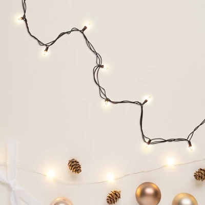 Northlight Mini Incandescent Christmas Lights - Clear - 20.25' Brown Wire - 100ct 1 Northlight Mini Incandescent Christmas Lights - Clear - 20.25' Brown Wire - 100ct