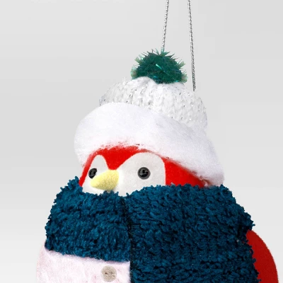Christmas Featherly Friends Ornament Plaid Scarf - Wondershop™ 2 Christmas Featherly Friends Ornament Plaid Scarf - Wondershop™ - Image 2