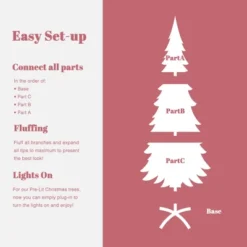 LuxenHome 6Ft Pink Pencil Artificial Tree With Warm White Lights And 8 Light Functions 11 LuxenHome 6Ft Pink Pencil Artificial Tree With Warm White Lights And 8 Light Functions -National Tree Company Store GUEST 04117983 3c81 4c5a 9fa9 7dfabd40f9a4