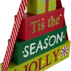 Northlight Lighted "Tis The Season To Be Jolly" Christmas Decoration - 11.75" 10 Northlight Lighted "Tis The Season To Be Jolly" Christmas Decoration - 11.75" -National Tree Company Store GUEST 045f1d92 92d5 4c69 a5e1 c1100b2ab613