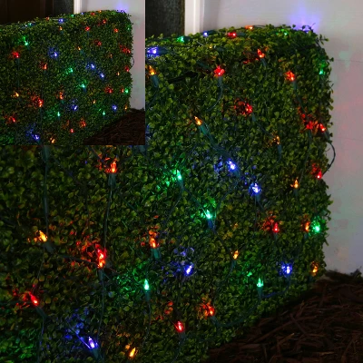 GE StayBright 150-Count LED Multi-Color Net-Style Christmas Lights Green Wire 1 GE StayBright 150-Count LED Multi-Color Net-Style Christmas Lights Green Wire