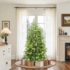 LuxenHome 6Ft Pre-Lit Green Full Artificial Cedar Christmas Tree With Metal Stand 12 LuxenHome 6Ft Pre-Lit Green Full Artificial Cedar Christmas Tree With Metal Stand -National Tree Company Store GUEST 092eaafe ff71 465b bbc2 59c5b749eda9