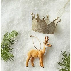 Metal Glitter Crown Christmas Tree Ornament - Wondershop™ -National Tree Company Store GUEST 09398036 e7e6 4d59 8916 6043170a8682