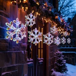 LuxenHome 3-Piece Snowflake Holiday Decoration Set With Battery-Operated Lights Clear 18 LuxenHome 3-Piece Snowflake Holiday Decoration Set With Battery-Operated Lights Clear -National Tree Company Store GUEST 094eac1c d1b9 4838 a90d 2f336e9c1cdc