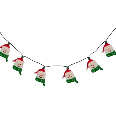 Northlight Snowman Heads With Scarves Christmas Light Set - Clear - 7.5' Green Wire - 10ct 5 Northlight Snowman Heads With Scarves Christmas Light Set - Clear - 7.5' Green Wire - 10ct - Image 5