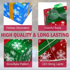 LuxenHome Set Of 3 Colored Presents Lighted Holiday Decoration Multi-Color 20 LuxenHome Set Of 3 Colored Presents Lighted Holiday Decoration Multi-Color -National Tree Company Store GUEST 110c5e4e c80b 45d5 96b8 b09f7780b322