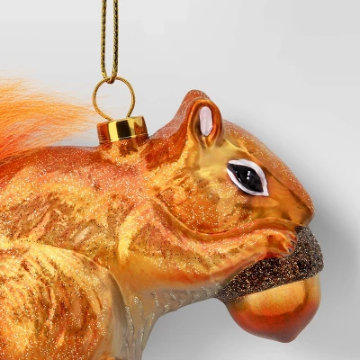3.5" Christmas Glass Squirrel Ornament - Wondershop™ 2 3.5" Christmas Glass Squirrel Ornament - Wondershop™ - Image 2