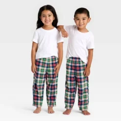 Toddler Plaid Microfleece Holiday Matching Family Pajama Pants - Wondershop™ Cream -National Tree Company Store GUEST 14f3b6b0 d8a5 4fbe b2fd d99602411d2e