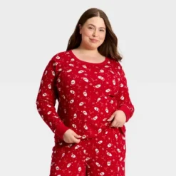 Women's Santa Print Ribbed Long Sleeve Holiday Matching Family Pajama Shirt - Wondershop™ Red 9 Women's Santa Print Ribbed Long Sleeve Holiday Matching Family Pajama Shirt - Wondershop™ Red -National Tree Company Store GUEST 162effef 66c5 45d5 a87e 64de9eecac11