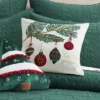 O Christmas Tree Green Tis The Seasson Embroidered Pillow 18x18 - Levtex Home