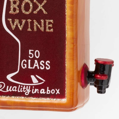 Glass Boxed Wine Christmas Tree Ornament - Wondershop™ 2 Glass Boxed Wine Christmas Tree Ornament - Wondershop™ - Image 2