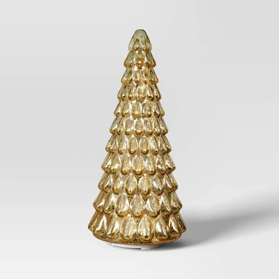 Christmas Mercury Glass Tiered Classic Tree Small Gold - Wondershop™ 2 Christmas Mercury Glass Tiered Classic Tree Small Gold - Wondershop™ - Image 2