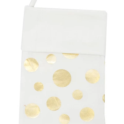 C&F Home 20" Sparkling Gold Glam Dots Hanging Large Christmas Stocking 1 C&F Home 20" Sparkling Gold Glam Dots Hanging Large Christmas Stocking