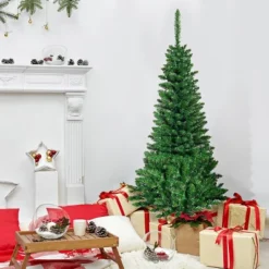 Costway 4.56.57.5ft Pre-Lit Hinged Pencil Christma Multicolor Lights 14 Costway 4.56.57.5ft Pre-Lit Hinged Pencil Christma Multicolor Lights -National Tree Company Store GUEST 19a51441 9a17 45f7 975c a1291388b870