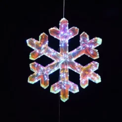 LuxenHome 3-Piece Snowflake Holiday Decoration Set With Battery-Operated Lights Clear 14 LuxenHome 3-Piece Snowflake Holiday Decoration Set With Battery-Operated Lights Clear -National Tree Company Store GUEST 1c3e6a4a 2f66 4ec4 bf0a 2b8b072690ae