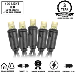 Novelty Lights 34 Feet Long, 100 Mini Black Wire Christmas Lights, End To End Connectable, UL Listed For Indoor/Outdoor Use 15 Novelty Lights 34 Feet Long, 100 Mini Black Wire Christmas Lights, End To End Connectable, UL Listed For Indoor/Outdoor Use -National Tree Company Store GUEST 1e4cbf2e 089a 4671 b3c5 6581d49a82eb