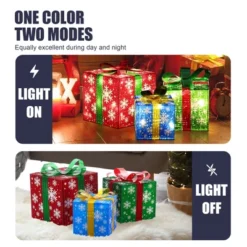 LuxenHome Set Of 3 Colored Presents Lighted Holiday Decoration Multi-Color 19 LuxenHome Set Of 3 Colored Presents Lighted Holiday Decoration Multi-Color -National Tree Company Store GUEST 1ed1fd19 5899 4998 a31d 1d7613d16979