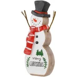 Northlight Wooden Snowman "Merry Christmas" Decoration - 8.5" -National Tree Company Store GUEST 1ee783e1 1748 411b af1a 68bb5cfaedce
