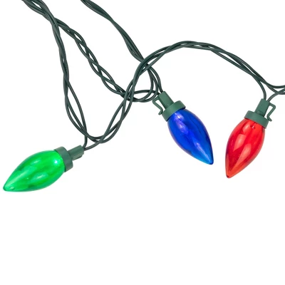 Northlight 25ct C9 LED String Lights Multi-Color - 16' Green Wire 6 Northlight 25ct C9 LED String Lights Multi-Color - 16' Green Wire - Image 6