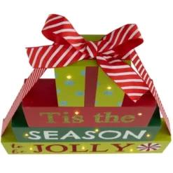 Northlight Lighted "Tis The Season To Be Jolly" Christmas Decoration - 11.75" 11 Northlight Lighted "Tis The Season To Be Jolly" Christmas Decoration - 11.75" -National Tree Company Store GUEST 2041dc5c 3fdd 4334 8712 7f7ae3d7a434