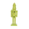 Transpac 7 Inch Wood Lime Green Nutcracker Decorative Object For Christmas Tabletop Decor And Unique Holiday Gifts