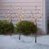 3ct LED Artificial Twig Christmas Stake Lights Warm White - Wondershop™: Birch Effect, 30" Height, Electric Powered Outdoor Pathway Decor