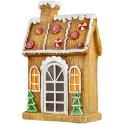 Northlight LED Lighted Peppermint Gingerbread House Christmas Decoration - 14" -National Tree Company Store GUEST 26187039 de11 4d0e 96d1 7555318ee799