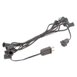 Novelty Lights 10 Socket C7/E12 Candelabra Base Christmas Stringer, Vintage Holiday Hanging Light String, SPT-1 20 Gauge Green Wire 13 Novelty Lights 10 Socket C7/E12 Candelabra Base Christmas Stringer, Vintage Holiday Hanging Light String, SPT-1 20 Gauge Green Wire -National Tree Company Store GUEST 264c1c30 95ff 4dee 8d4a 63be5a4f2d49