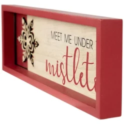Northlight Framed "Meet Me Under The Mistletoe" Christmas Wall Decoration - 11.75" - Red 9 Northlight Framed "Meet Me Under The Mistletoe" Christmas Wall Decoration - 11.75" - Red -National Tree Company Store GUEST 26a7983d b6b7 4ed1 aa8a 6a366f45b2bb
