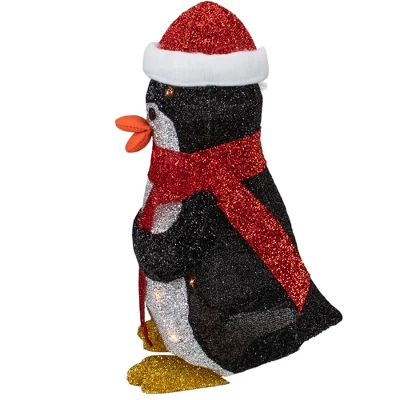 Northlight 19.5" White And Red Lighted Penguin With Santa Hat Outdoor Christmas Decoration 3 Northlight 19.5" White And Red Lighted Penguin With Santa Hat Outdoor Christmas Decoration - Image 3