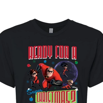 Women's - Disney - Ready For A Super Christmas Cropped Graphic T-Shirt 1 Women's - Disney - Ready For A Super Christmas Cropped Graphic T-Shirt