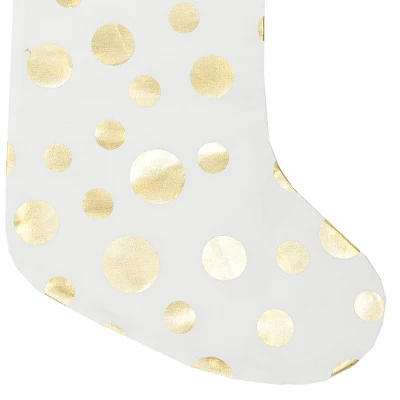 C&F Home 20" Sparkling Gold Glam Dots Hanging Large Christmas Stocking 2 C&F Home 20" Sparkling Gold Glam Dots Hanging Large Christmas Stocking - Image 2
