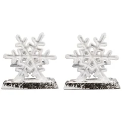 Northlight Double Snowflake Christmas Stocking Holders - 4.75" - Silver - Set Of 2 10 Northlight Double Snowflake Christmas Stocking Holders - 4.75" - Silver - Set Of 2 -National Tree Company Store GUEST 2a01bddb 8e64 45b5 bc9b 7d867f844f48