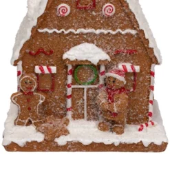 Northlight Frosted Gingerbread House With Gingerbread Man Christmas Decoration - 8.5" -National Tree Company Store GUEST 2cff58b5 8dca 4656 89f8 85faaff48f05