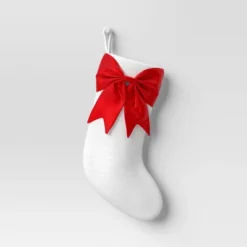 21" White Stocking With 3D Bow Decor - Wondershop™ 8 21" White Stocking With 3D Bow Decor - Wondershop™ -National Tree Company Store GUEST 2e0a57a5 fba7 45de a5e2 d5a8d67f5c2e