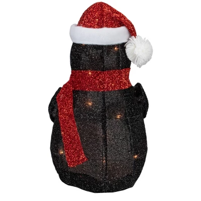 Northlight 19.5" White And Red Lighted Penguin With Santa Hat Outdoor Christmas Decoration 2 Northlight 19.5" White And Red Lighted Penguin With Santa Hat Outdoor Christmas Decoration - Image 2