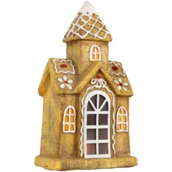 Northlight LED Lighted Gingerbread House With Icing Accents Christmas Decoration - 16" -National Tree Company Store GUEST 2f75584a 61e2 4952 8883 5dbbb50b6506