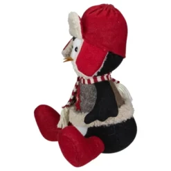 Northlight Sitting Winter Penguin With Trapper Hat Christmas Decoration - 12" -National Tree Company Store GUEST 318cb6ec 23b4 4cb4 82e6 0109a8726cbb
