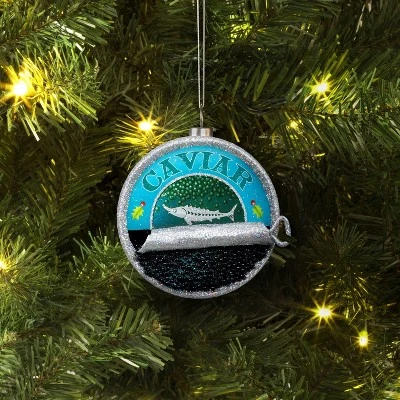 Christmas Glass Caviar Ornament - Wondershop™ 1 Christmas Glass Caviar Ornament - Wondershop™