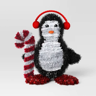 Christmas Tinsel Penguin With Headphones - Wondershop™ 2 Christmas Tinsel Penguin With Headphones - Wondershop™ - Image 2