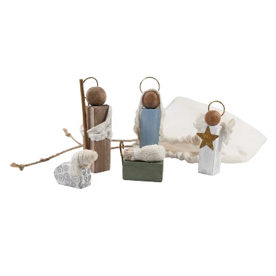 Transpac Wood Holy Family Figurines Set Of 5 Decorative Nativity Scene Multicolor Tabletop Christmas Decor Gift 1 Transpac Wood Holy Family Figurines Set Of 5 Decorative Nativity Scene Multicolor Tabletop Christmas Decor Gift