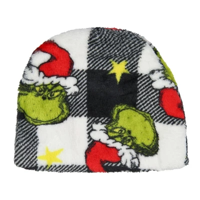 Seven Times Six Dr Seuss The Grinch Who Stole Christmas White Buffalo Plaid Matching Family Pajama Set Multicoloured 6 Seven Times Six Dr Seuss The Grinch Who Stole Christmas White Buffalo Plaid Matching Family Pajama Set Multicoloured - Image 6