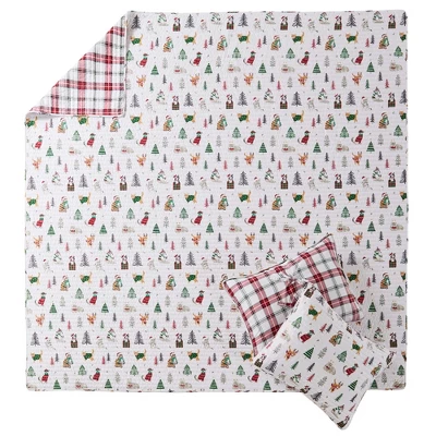 Meowy Christmas Quilt Set - Levtex Home 4 Meowy Christmas Quilt Set - Levtex Home - Image 4