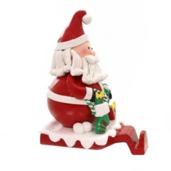 Christmas 6.5 Inch Claydough Stocking Holder Stocking Holder , Presents Holiday Candy Canes (1PC)
