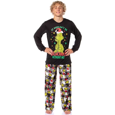 Seven Times Six Dr Seuss The Grinch Who Stole Christmas White Buffalo Plaid Matching Family Pajama Set Multicoloured 1 Seven Times Six Dr Seuss The Grinch Who Stole Christmas White Buffalo Plaid Matching Family Pajama Set Multicoloured
