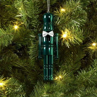 Christmas Plastic Nutcracker Ornament Dark Green - Wondershop™ 1 Christmas Plastic Nutcracker Ornament Dark Green - Wondershop™