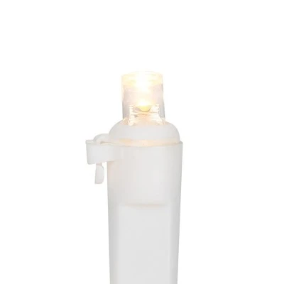 Northlight 50ct Warm White LED Wide Angle Christmas Lights, 16.25ft White Wire 2 Northlight 50ct Warm White LED Wide Angle Christmas Lights, 16.25ft White Wire - Image 2