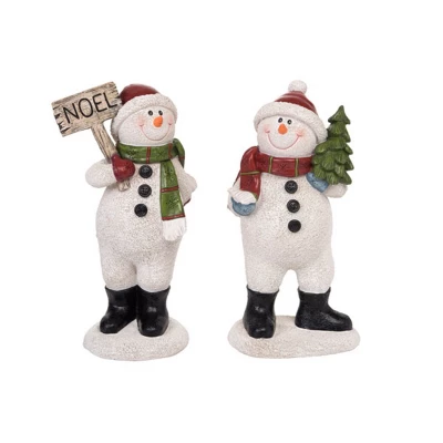Transpac Resin Textured Snowman Figurines Set Of 2 Colorful Christmas Decor For Tabletop And Mantel Holiday Gifts 1 Transpac Resin Textured Snowman Figurines Set Of 2 Colorful Christmas Decor For Tabletop And Mantel Holiday Gifts