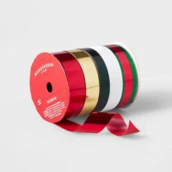 5 End Flat Christmas Ribbon 40' - Wondershop™ -National Tree Company Store GUEST 46df1e84 7542 439a 97a3 5cca8302e487